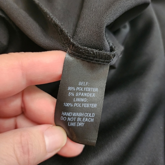 Lulus Black Sleeveless Jumpsuit Tie Around Waist V Neck Size S Wide Leg - Picture 7 of 8